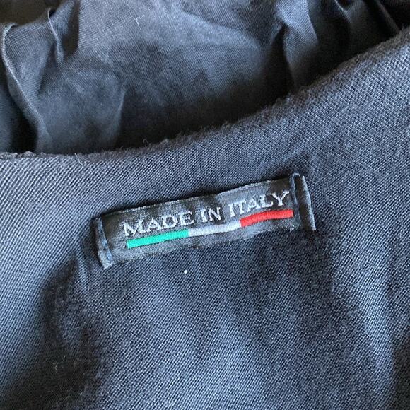 Tiered Drop Waist Dress Womens Sz 4 Black Mini Sheer Sleeve LBD - Picture 7 of 8